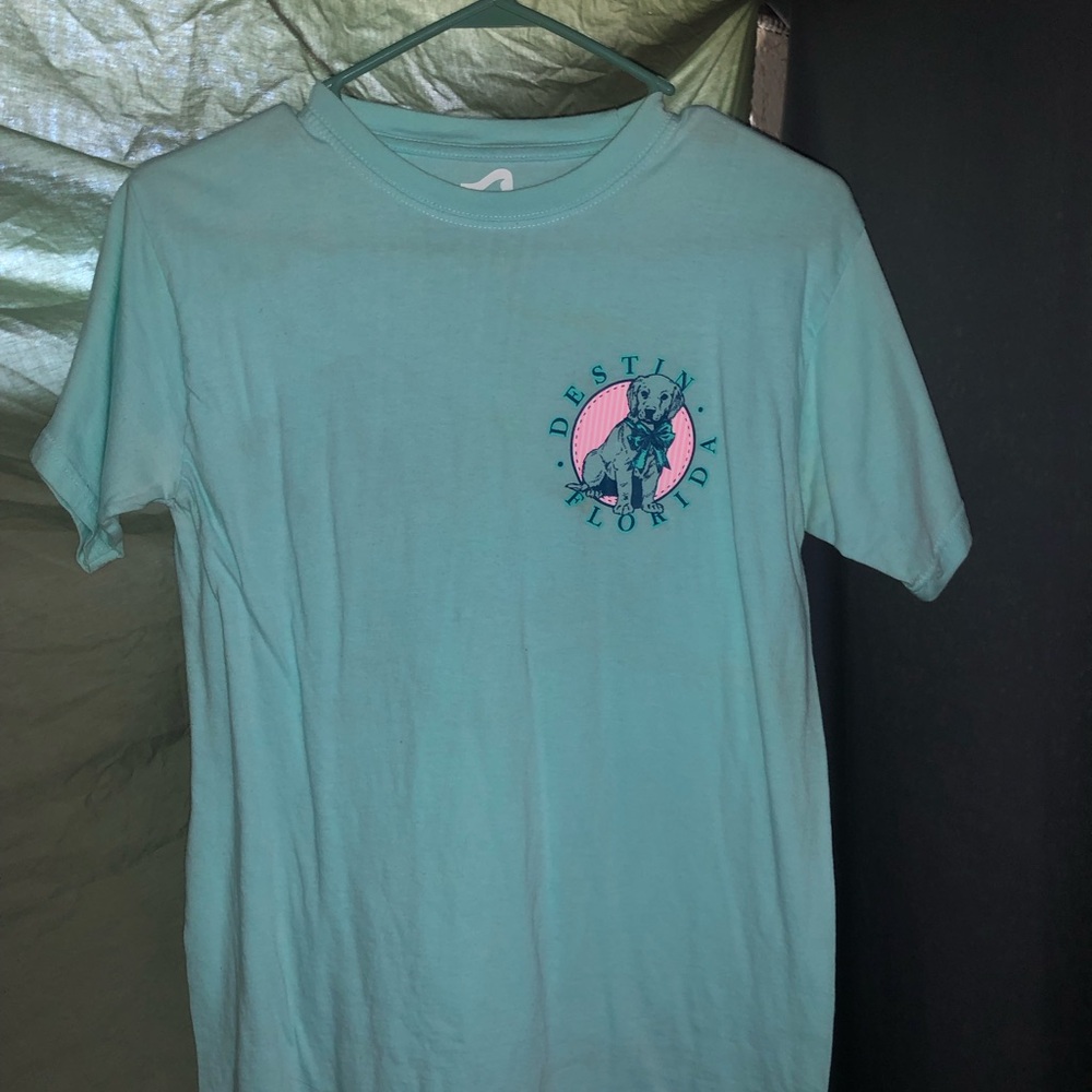 Destin Florida Teal Cotton Tee